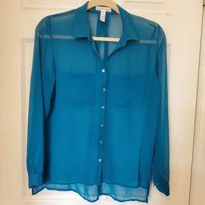 Blue Long Sleeve Button Down